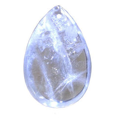 clear Rock Crystal Plain almond Shape