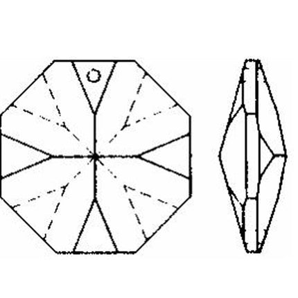 line drawing octagon 60mm