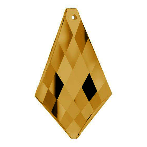 Classic Kite Crystal Prism 3.5 inches Golden Teak - CrystalPlace