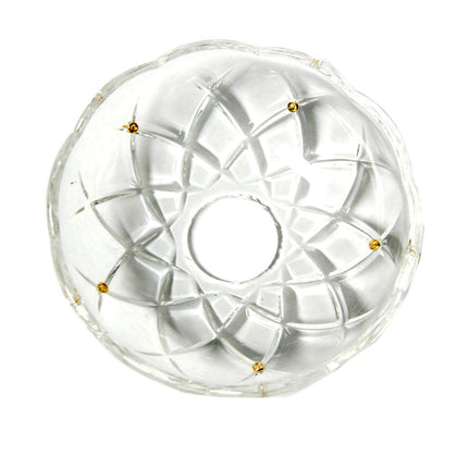 Crystal Bobeche 4 5/8 inches Clear with 26mm Center Hole, 5 Pins