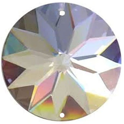 Sun Shine Round Crystal 45mm Clear Prism with Two Holes