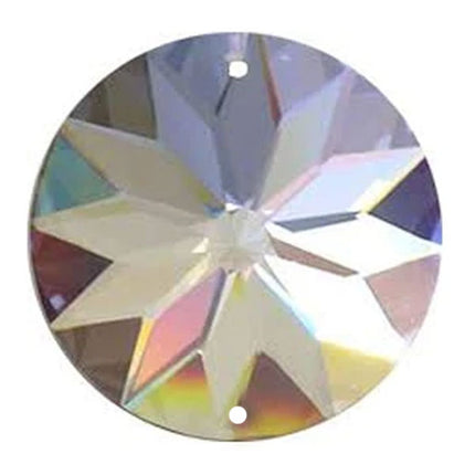 Sun Shine Round Crystal 40mm Clear Prism with Two Holes