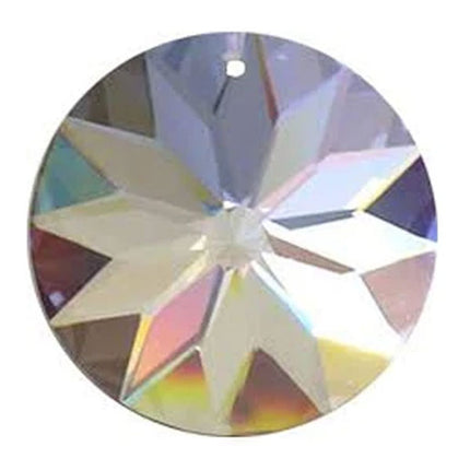 Sun Shine Round Crystal 40mm Clear Prism with One Hole on Top