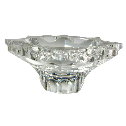 Crystal Bobeche 4 inch Clear with 26mm Center Hole