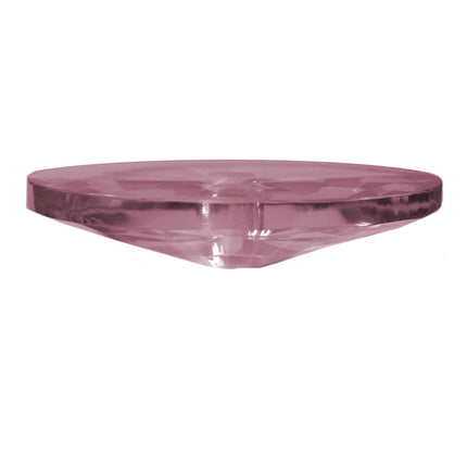 Crystal Bobeche 4 inch Pink with 10mm Center Hole