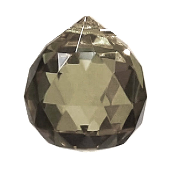 Faceted Ball Crystal 40mm Antique Prism with One Hole on Top