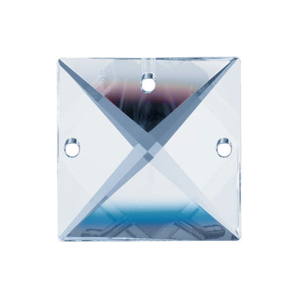 Swarovski Strass Crystal 22mm - 3 Holes Clear Square Prism