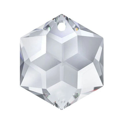 Swarovski Strass Crystal 24mm Clear Hexagon Star prism bead with One Hole