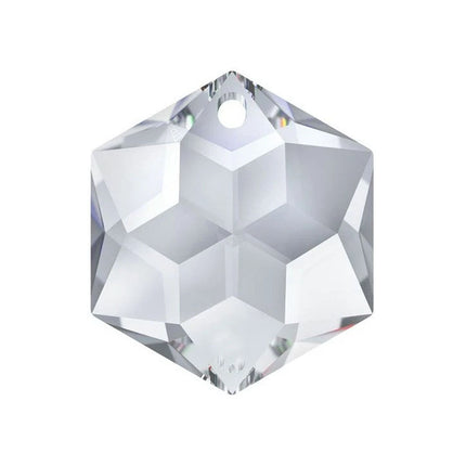 Swarovski Strass Crystal 22mm Clear Hexagon Star prism bead with One Hole