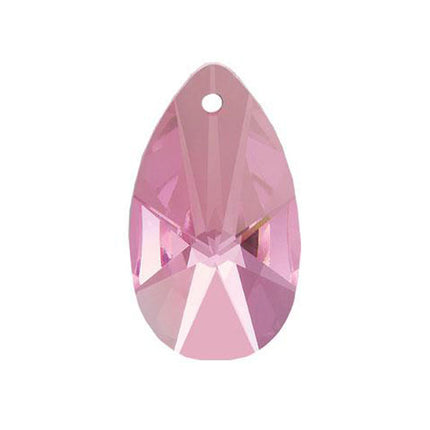 Almond Crystal 28mm Pink Prism with One Hole on Top