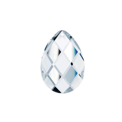 Classic Almond Crystal 1.5 inches Clear Prism with One Hole on Top