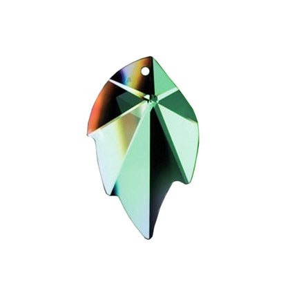 Swarovski Strass Crystal 26mm Light Peridot Leaf prism