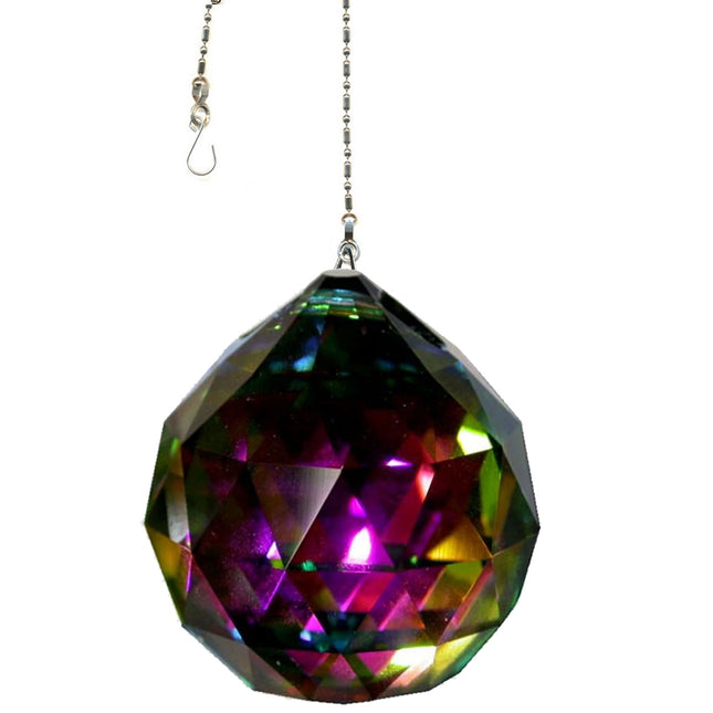 Crystal Suncatcher 50mm Vitrail Faceted Ball Prism Magnificent Brand