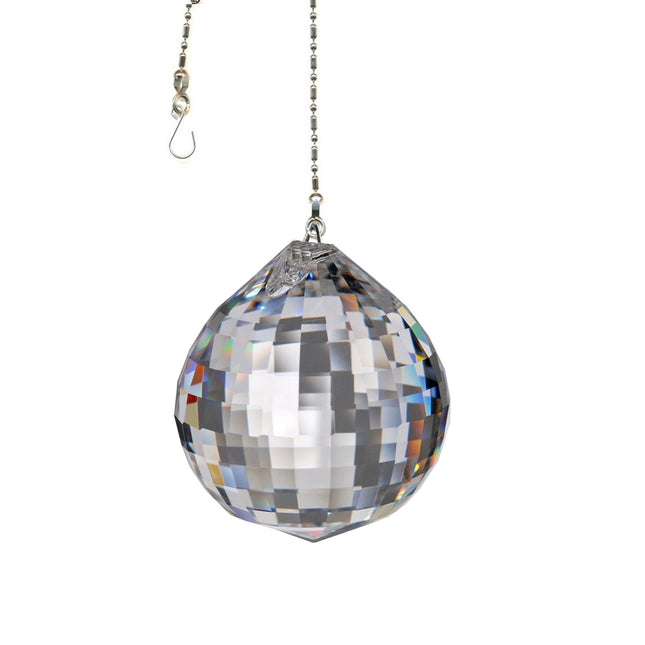 Crystal Suncatcher 30mm Clear Extra Faceted Ball Prism Magnificent Brand