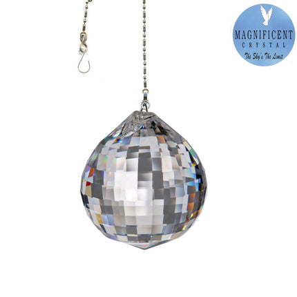 Crystal Suncatcher 30mm Clear Extra Faceted Ball Prism Magnificent Brand