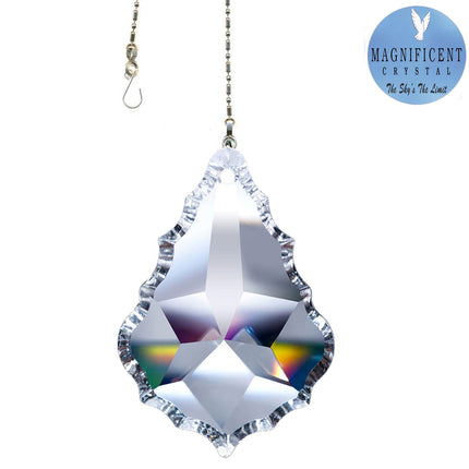 crystal suncatcher 2.5 inches clear pendeloque prism magnificent brand