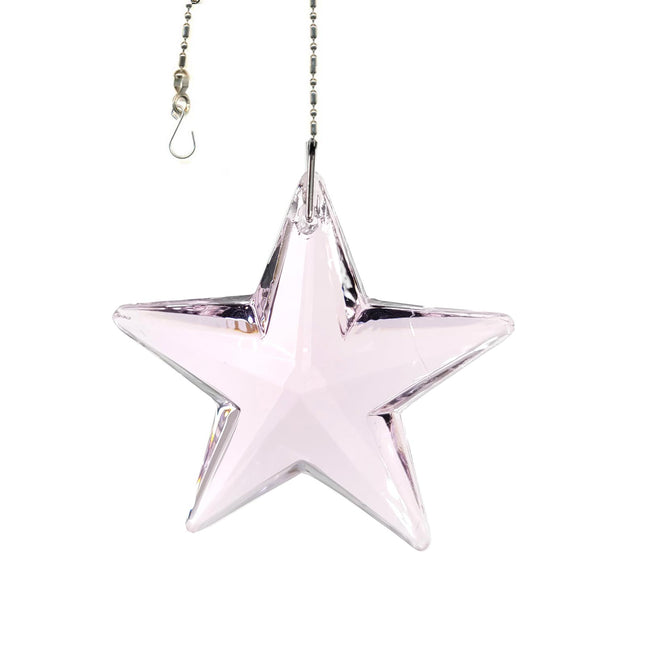 Crystal Suncatcher Crystal Star 43mm Light Pink Prism Magnificent Brand