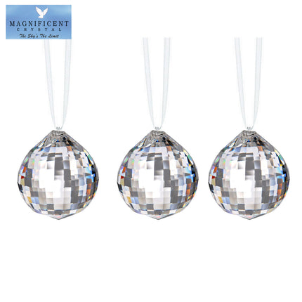 Prism Suncatchers For Windows 30mm Extra Faceted Crystal Ball Prism 3pcs