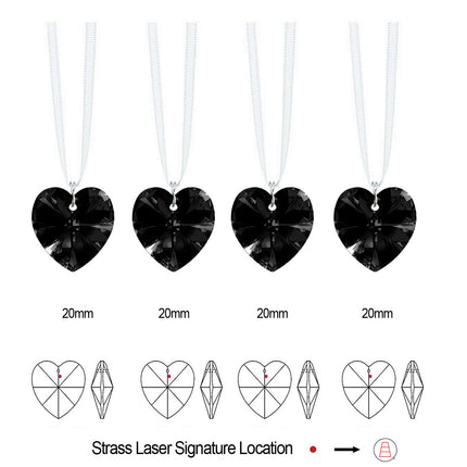 Strass Logo location Heart prism