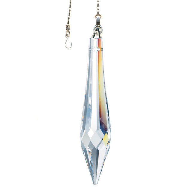 Crystal Suncatcher Icicle Prism 2.5 inch Swarovski Strass Clear Prism