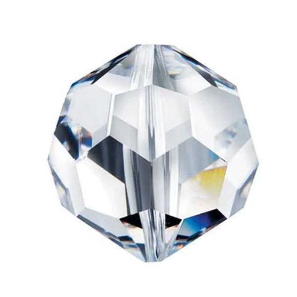 Swarovski Strass Crystal 11mm Clear Faceted Round Bead with Hole Through