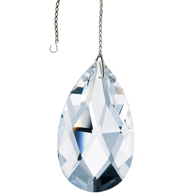 Crystal Suncatcher Almond Prism 3-inch Swarovski Strass Clear