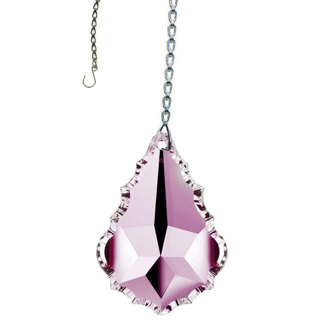 Crystal Suncatcher 2 inch Swarovski Strass Rosaline French Pendeloque Prism