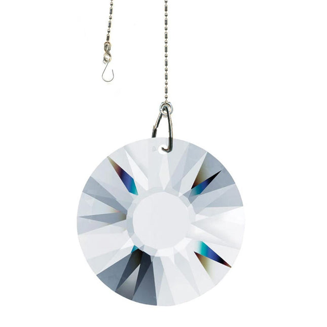 Crystal Suncatcher 40mm Swarovski Strass Clear Sun Disk Prism