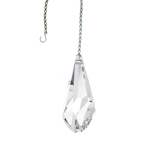 Crystal Suncatcher Modern Drop Prism 2.5 inch Swarovski Strass Clear Prism