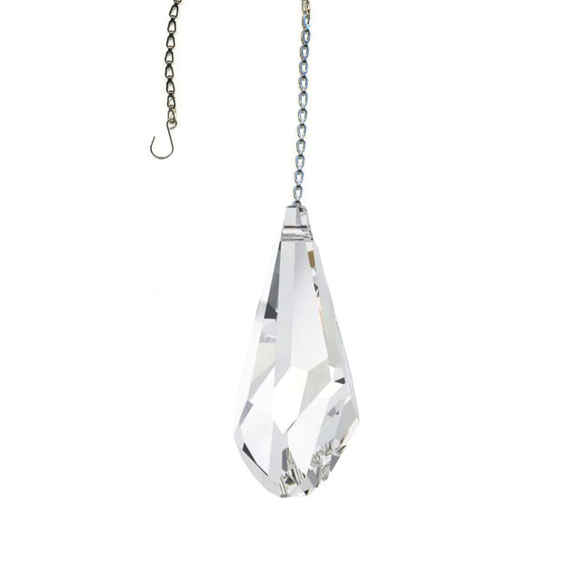 Crystal Suncatcher Modern Drop Prism 2 inch Swarovski Strass Clear Prism