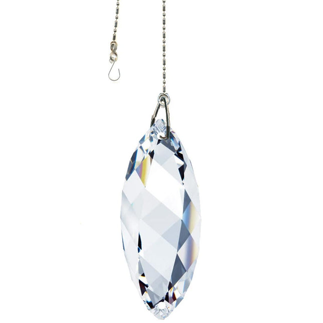 Crystal Suncatcher 2 inch Swarovski Strass Clear Twist Prism