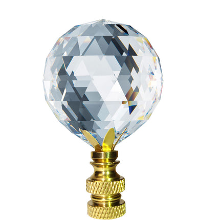 Lamp Shade Finial 30mm Clear Faceted Ball Spectra Crystal