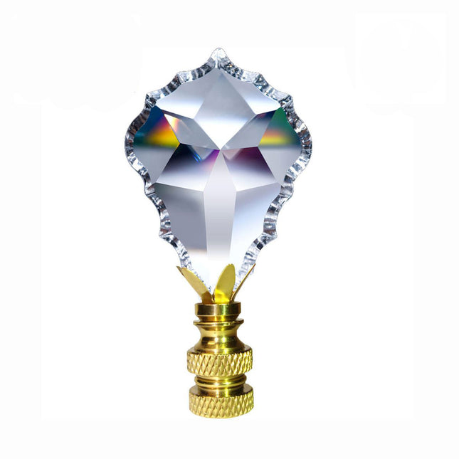 Lamp Shade Finial Clear Pendant Prism Magnificent Crystal