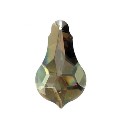 Bell Pendalogue Crystal 2 inches Golden Teak Prism with One Hole on Top