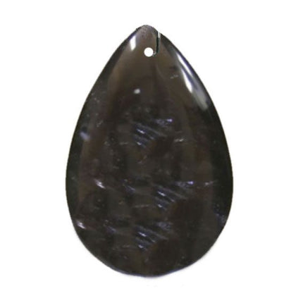 Brazilian Quartz 3-inch Smoked Topaz Smooth Almond Rock Crystal Prism