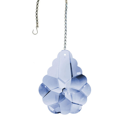 Crystal Suncatcher 2-inch Swarovski Strass Blue Shade Arabesque Prism